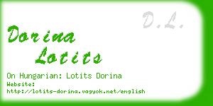 dorina lotits business card